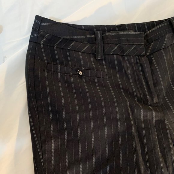 New Generation The Day's Black and White Pinstripe Wide Leg Pants - Picture 2 of 12
